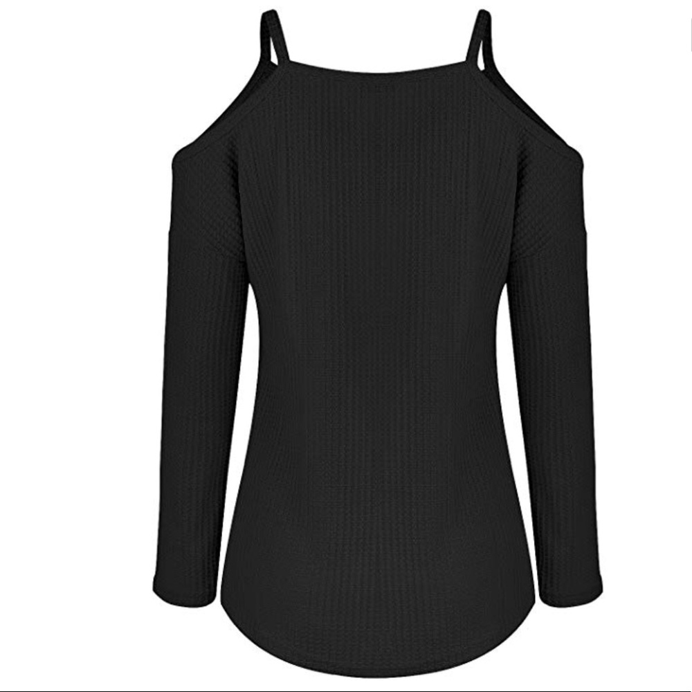 women off shoulder loose sweater top blouse - Picture 4 of 8